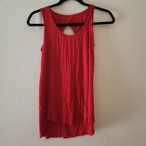 A-line peek-a-boo tank